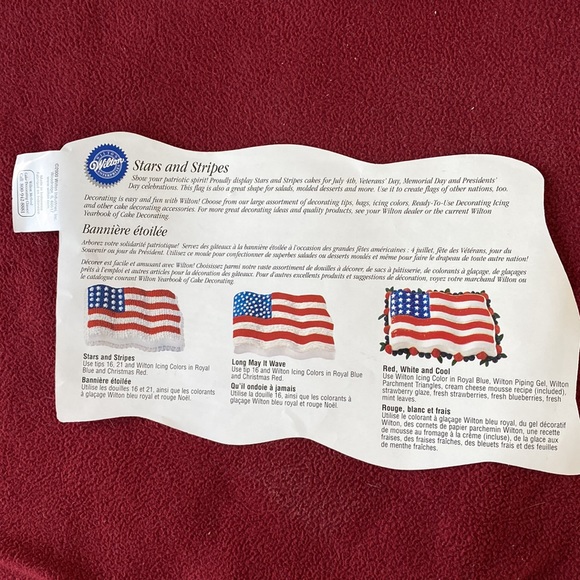 Wilton Stars and Stripes Cake Pan NWT - Picture 5 of 7